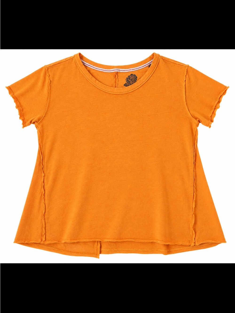 Pilcro Orange Short Sleeve Crewneck Tee